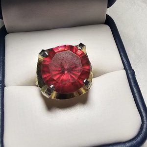 Deep Pink Gemstone ring